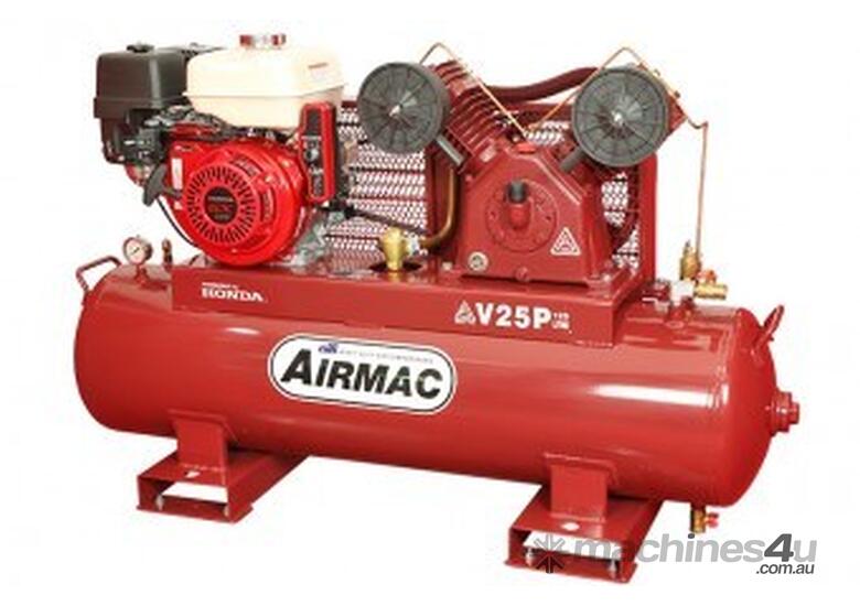 caption Airmac V25P 9 HP Air Compressor with Electric Start