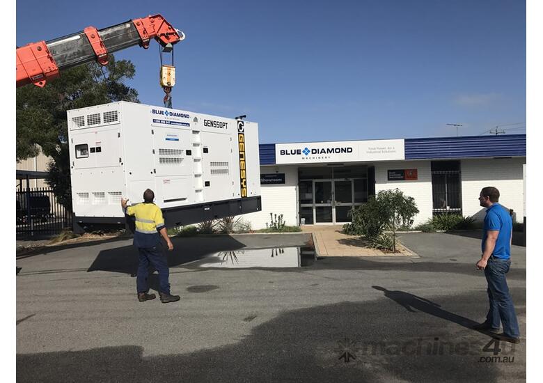 caption 88kVA Diesel Generator: Perkins Engine, 415V - Blue Diamond