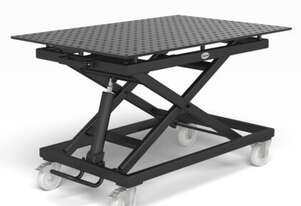 Mobile lifting table 500 kg incl. Perforated plate 1200x800x12
