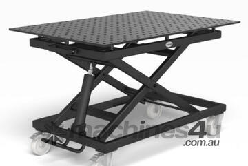 Mobile lifting table 500 kg incl. Perforated plate 1200x800x12