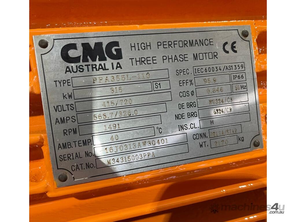 Used 2019 cmg PPA355L110 AC Motors in SEAFORD, VIC