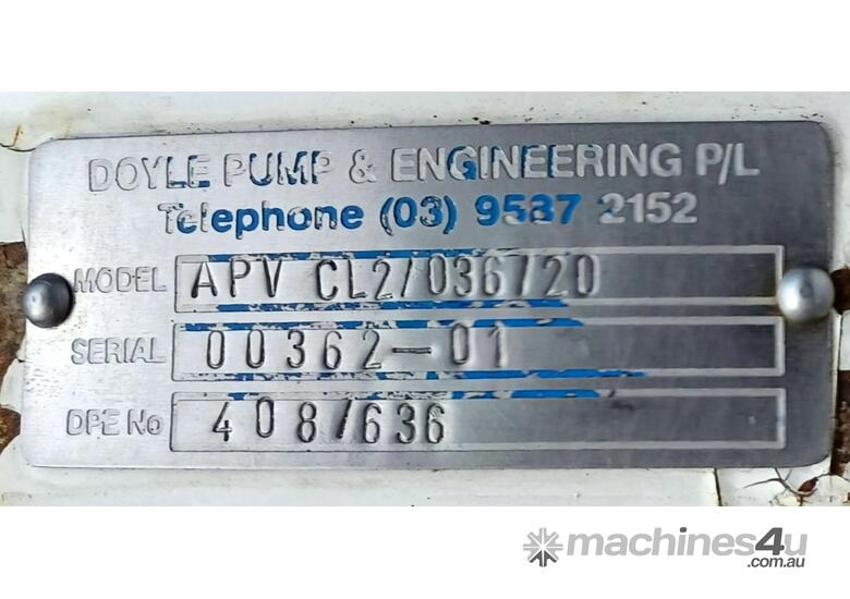 LLOYDS DEALS - Doyle 2.2 kW Lobe Pump APV CL2/036/20