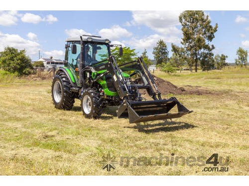 AgKing - 70HP Tractor A/C Cabin 4WD AK704 with FEL & 4in1 Bucket