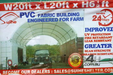   6m x 6m Container Shelter Workshop Igloo Dome