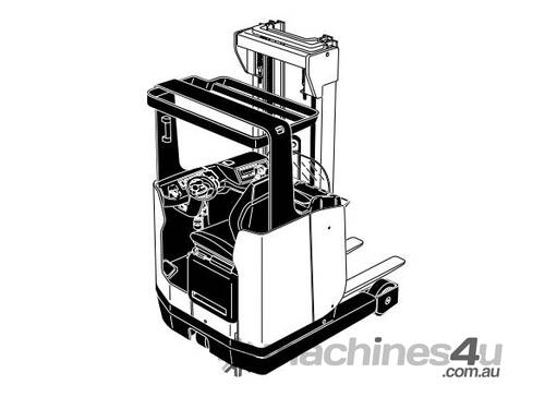 caption FORKPAC - JUNGHEINRICH ETV220 RIDE ON REACH TRUCK