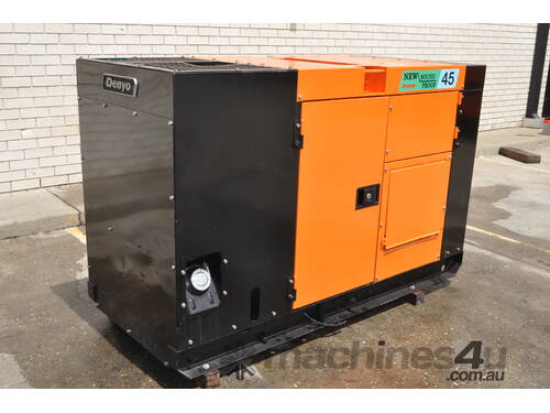 caption 40KVA DENYO ISUZU JAPAN SILENCED DIESEL GENERATOR VERY GOOD CONDITION LOAD TESTED TO 100% LOAD