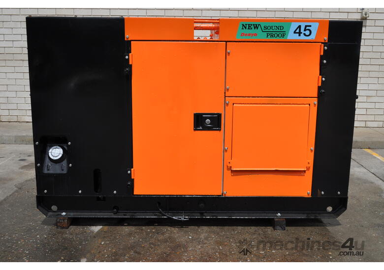 caption 40KVA DENYO ISUZU JAPAN SILENCED DIESEL GENERATOR VERY GOOD CONDITION LOAD TESTED TO 100% LOAD