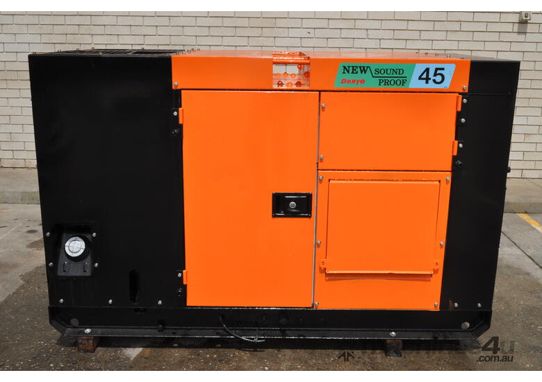caption 40KVA DENYO ISUZU JAPAN SILENCED DIESEL GENERATOR VERY GOOD CONDITION LOAD TESTED TO 100% LOAD