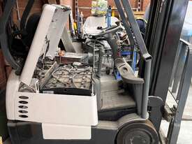 Crown Battery Operated Forklift w Battery Charger Pack - picture1' - Click to enlarge