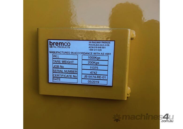 caption Bremco - BMP018-S Solid Sheet Metal Cage 1000kg - Australian Made