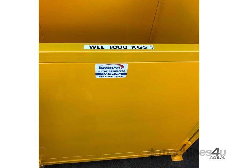 caption Bremco - BMP018-S Solid Sheet Metal Cage 1000kg - Australian Made