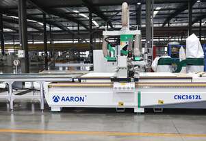 AARON 3700*1220mm Auto Loading & unloading flat bed 12 Linear tool changer nesting CNC Machine 3612L