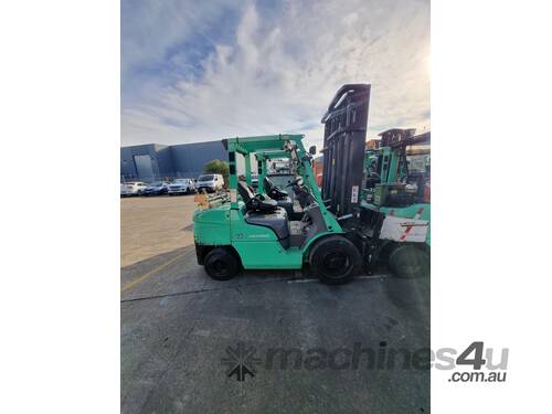 caption Mitsubishi 3.5T LPG 2-Stage Clearview Counterbalance Forklift