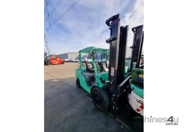 caption Mitsubishi 3.5T LPG 2-Stage Clearview Counterbalance Forklift