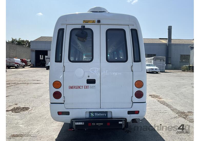 caption 2011 Mitsubishi Rosa Diesel Bus with Wheelchair Lifter