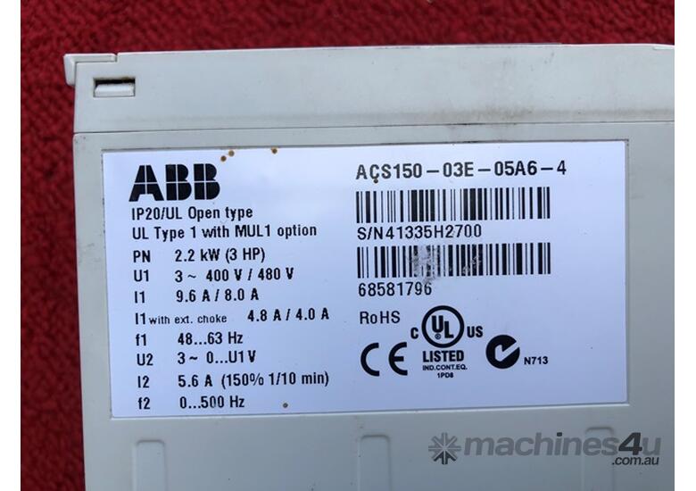 caption Electrical VSD Controllers ABB -ACS150 2.2KW X 2 OF