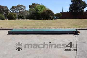 Grey Motorised Belt Conveyor - 6m long