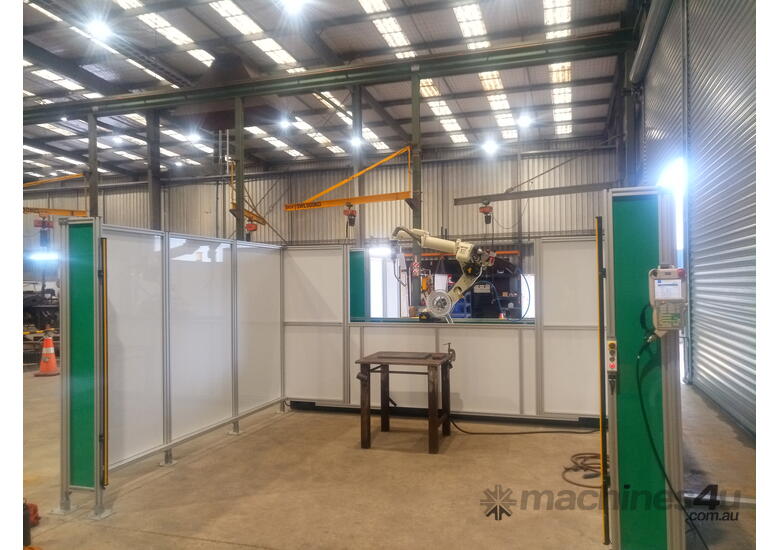 caption H-2800 Dual Positioner Robot Welding Cell, Ultimate Heavy Duty Solution for Handling High Volumes!