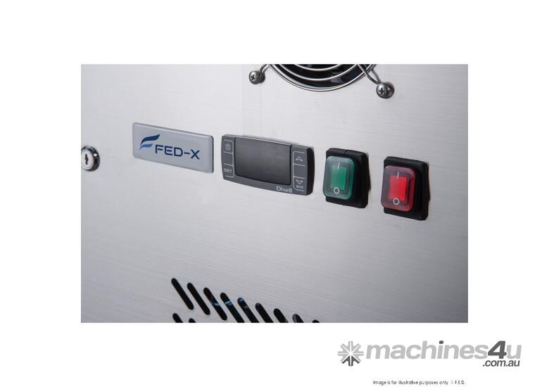 FED-X Two Door Standard Saladette On Castors - XPZ2600TN