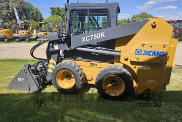 Ex Demo Unit: XCMG XC750K Wheeled Skid Steer Loader - Low Hours!