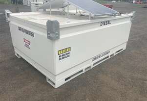 4,500L Bunded Fuel Storage Cube with Solar Powered Pump