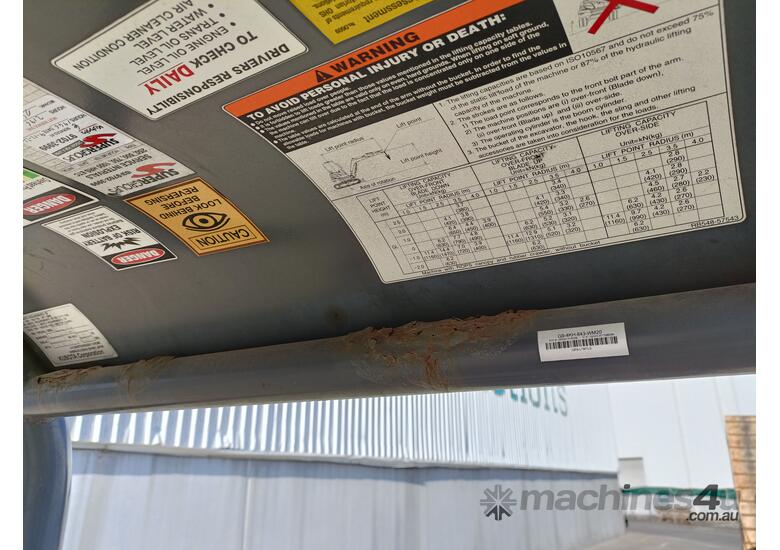caption Kubota U25-3 Rubber Tracked Excavator ( NO KEYS )
