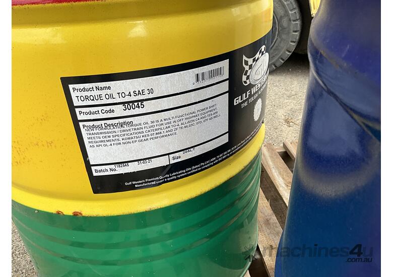 Used 2x 50gal Drums of Grease Oil (1100912) - Listed on Machines4u