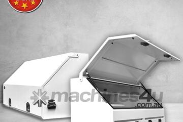 2 X Fully Enclosed 4 Drawer 1500Mm Monster Truck Tool Box (White) (Combo Deal)