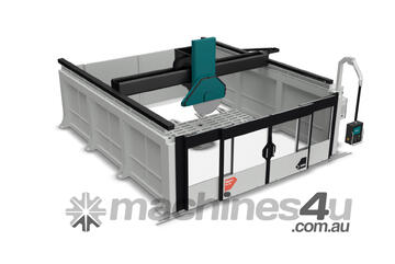 Biesse Master Cut Up B W Bridge saws for cutting natural stone blocks