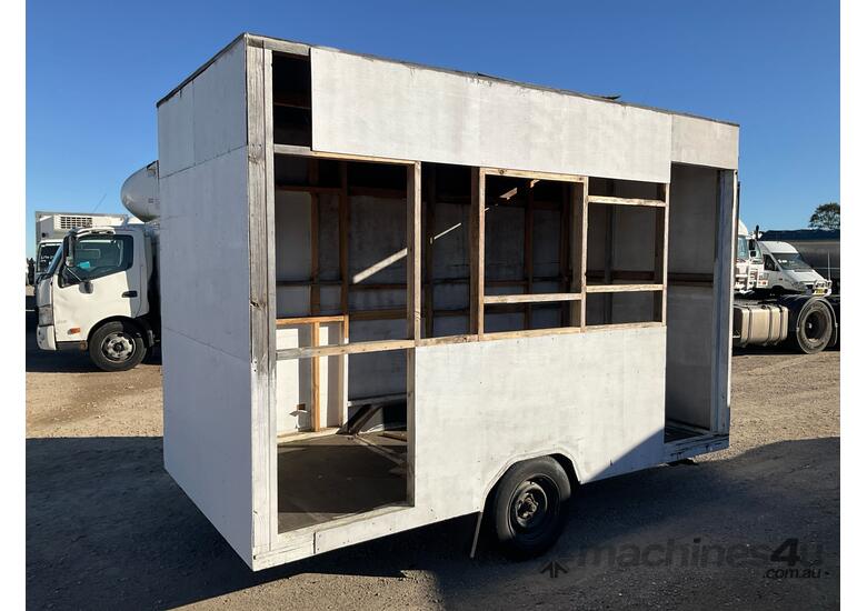 caption Unbranded Single Axle Enclosed Box Trailer