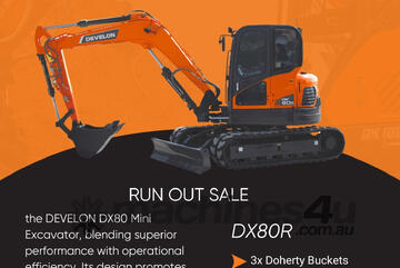 Doosan DX80R Tracked-Excav Excavator Doosan DX80R Tracked-Excav Excavator