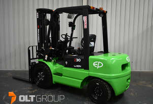 EP EFXZ301 3 Tonne Electric Forklift Li-Ion Battery 7 Years Warranty 4.8m Container Mast