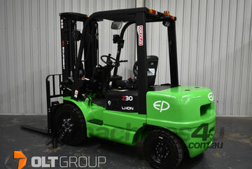 EP EFXZ301 3 Tonne Electric Forklift Li-Ion Battery 7 Years Warranty 4.8m Container Mast