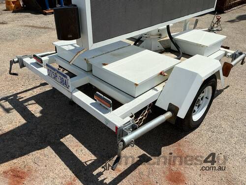 2017 VMS Trailer Signs Single Axle Sign Board Trailer
