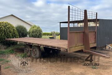 Homemade Dual Axle Flat Bed Trailer **Located Werribee South**