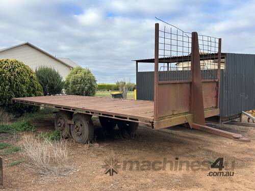 Homemade Dual Axle Flat Bed Trailer **Located Werribee South**
