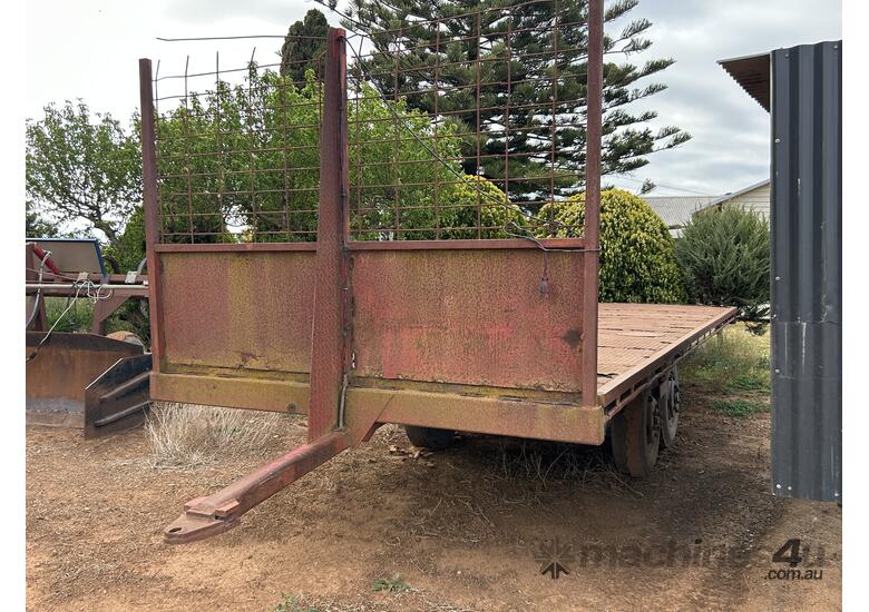Homemade Dual Axle Flat Bed Trailer **Located Werribee South**