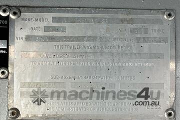 2005 Vawdrey VB S3 44ft Tri Axle Curtainsider Drop Deck Trailer