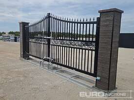 Unused 20FTx8FT Driveway Electrical Double Swing Gate c/w Remote Control  - picture1' - Click to enlarge