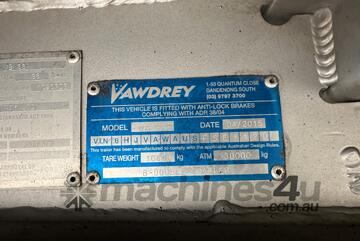 2015 Vawdrey VB-S3 Drop Deck Tri-Axle Curtainsider B Trailer With Mezzanine