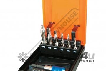 Metric HSS Combination Tap & Drill Set - 7 Piece M3, M4, M5, M6, M8, M10