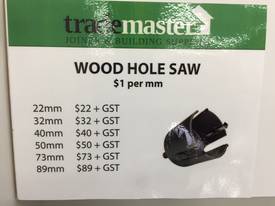 Wood Hole Saw 22-89mm - picture1' - Click to enlarge
