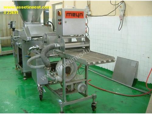 Complete 400mm frying line (electric fryer) with former