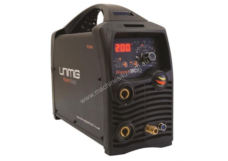 caption Unimig Razor 200 AC/DC Digital Tig Welder, Compact