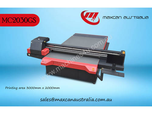 Maxcan Australia MC 2030GS - 16H   UV Cured Flatbed Digital Printer