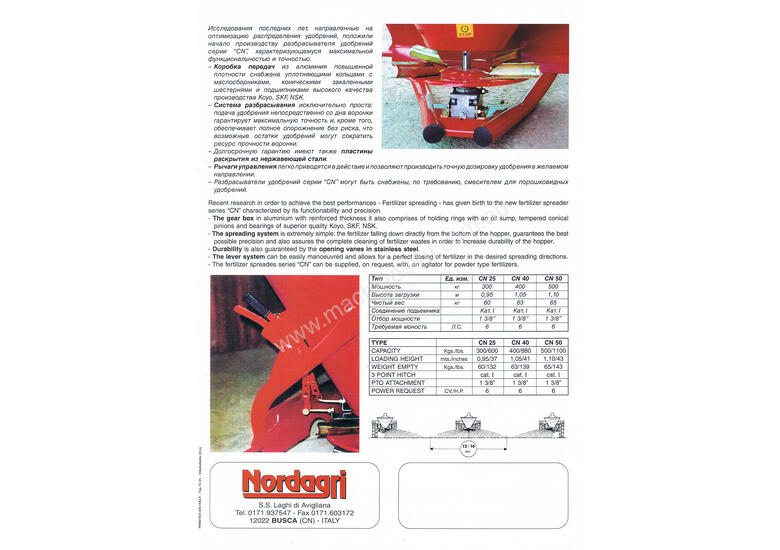 caption CN500 linkage spreader