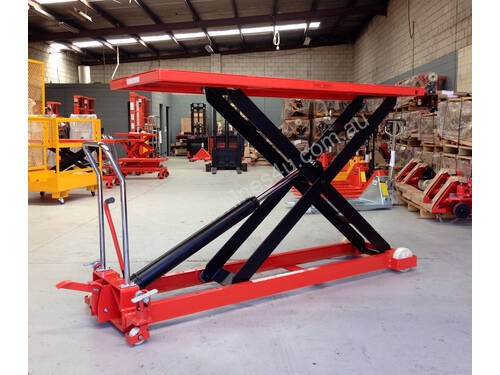 1T Hydraulic scissor lift table/trolley-duper large