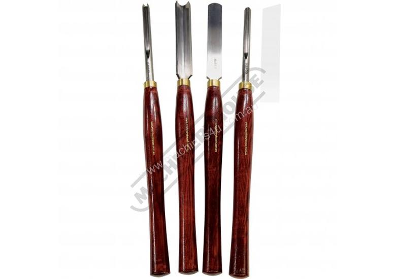 New Hafco CHS4HD HSS Wood Turning Tools 4 Piece Set Master Chisel Set