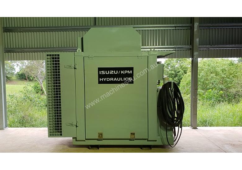 caption As New 2 Hrs Only 34 HP 2011 Silenced Isuzu 3 Cyclinder Turbo Diesel Kawasaki Hydraulic Power Pack
