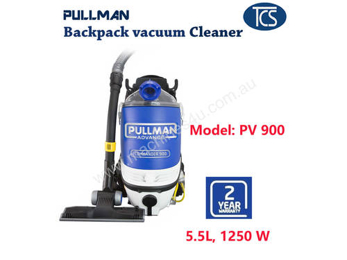 NEW PULLMAN PV900 Commercial Backpack Vacuum Cleaner 5.5L / 2 Year Warranty